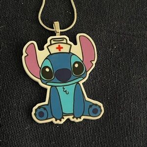 Blue and Pink Cartoon Character Necklace
